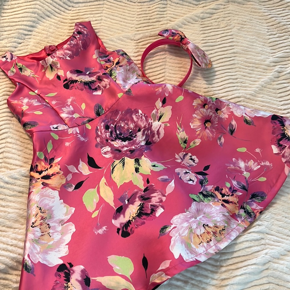 Pink Dress with Matching Headband